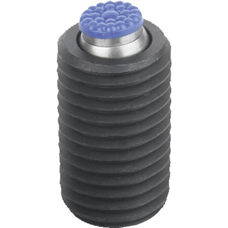 Kipp Self-Aligning Pads With O-Ring, Form:P Carbon Steel, Interchangable Insert, Comp:Polyurethane K0291.624X040